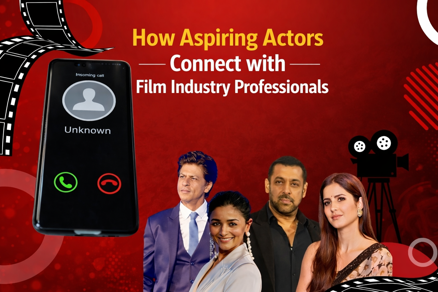 Aspiring actors networking with film industry professionals